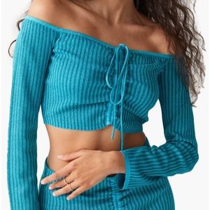 & Other Stories Off the Shoulder Crop Top